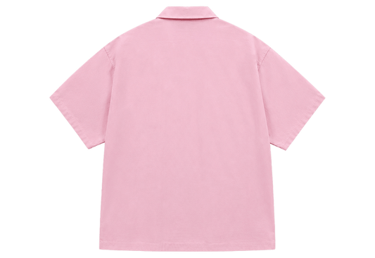 Baby Pink Linen Shirt Boxy - Underrated
