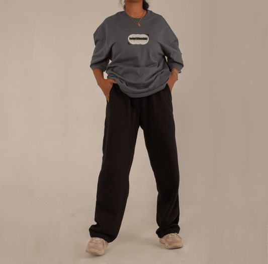 Black Sweatpants wide leg - Underrated store