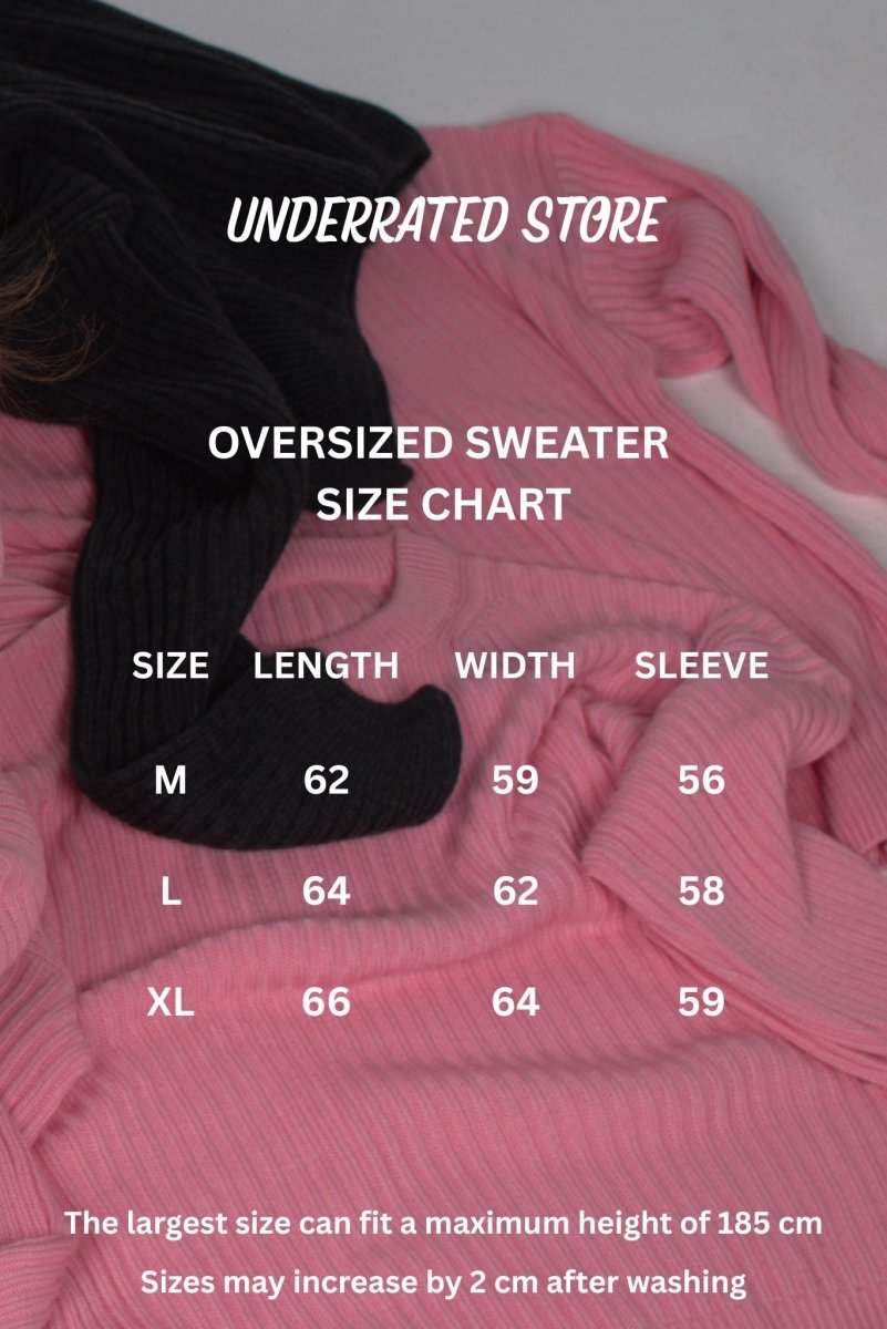 Knitted Sweater Pink - Underrated store
