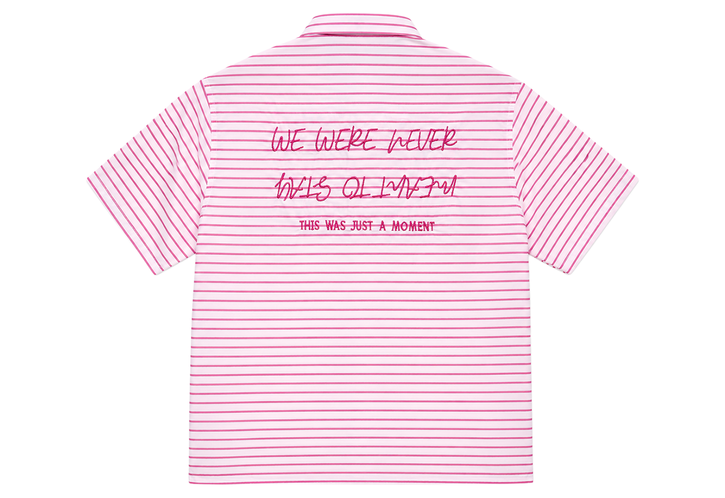 Striped Shirt Ruby Pink Boxy