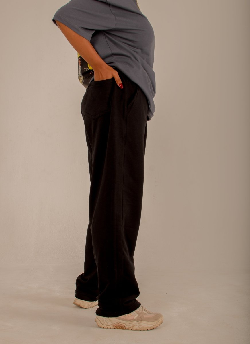 Black Sweatpants wide leg - Underrated store