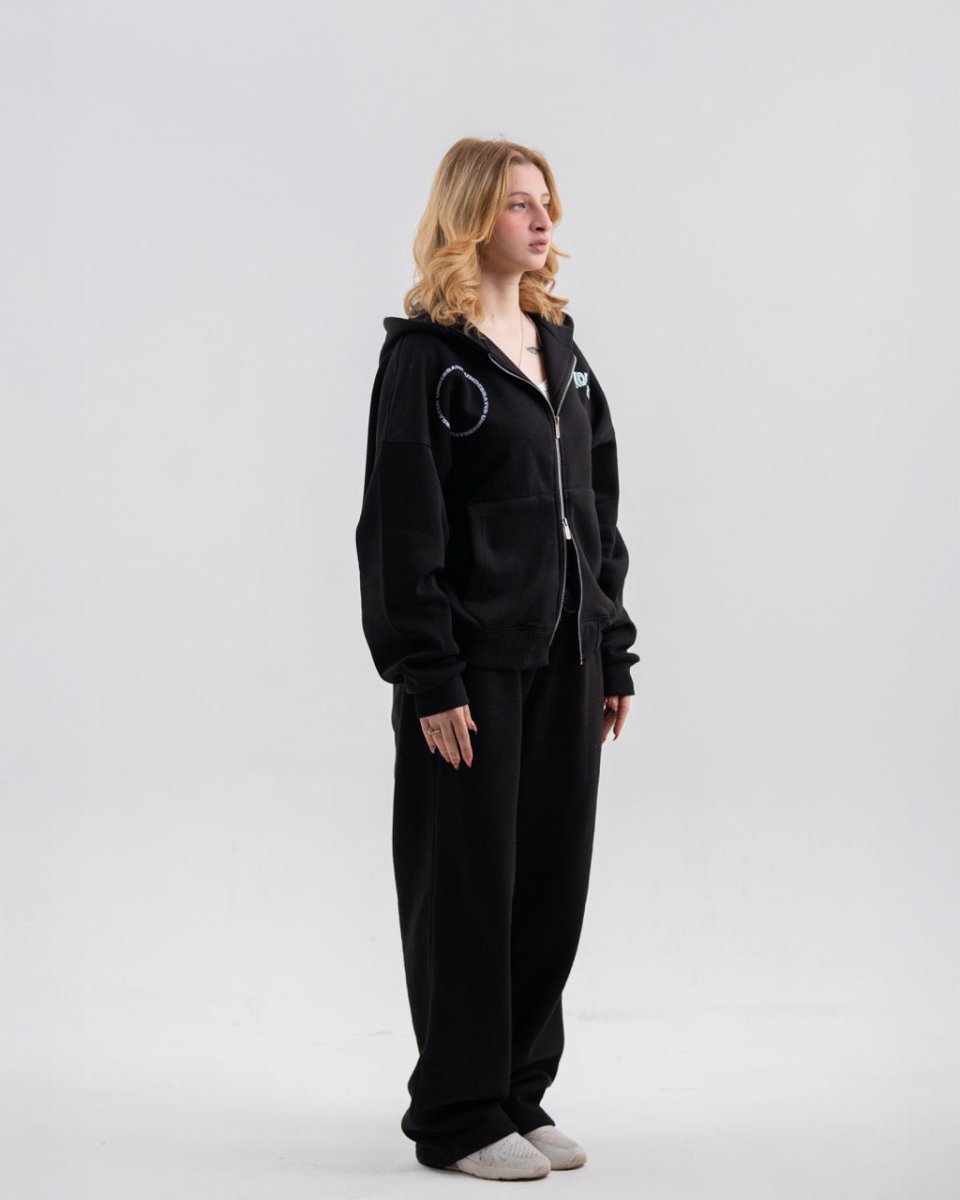 BLACK X UNDERRATED ZIP - UP - Underrated store