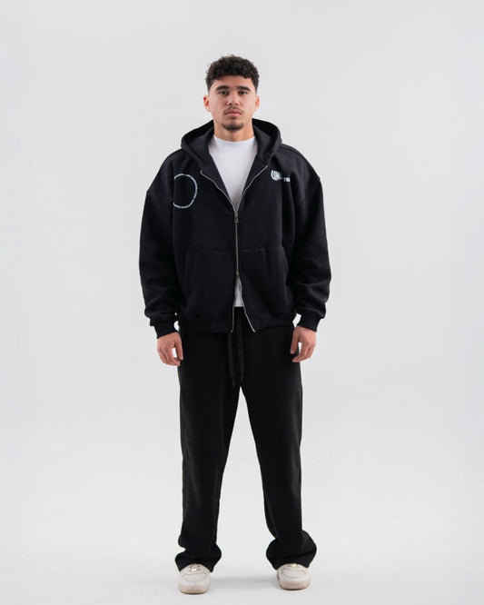 BLACK X UNDERRATED ZIP - UP - Underrated store
