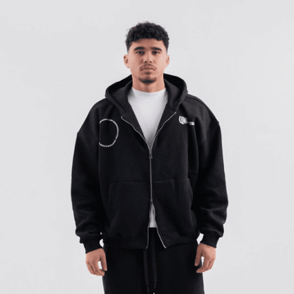BLACK X UNDERRATED ZIP - UP - Underrated store