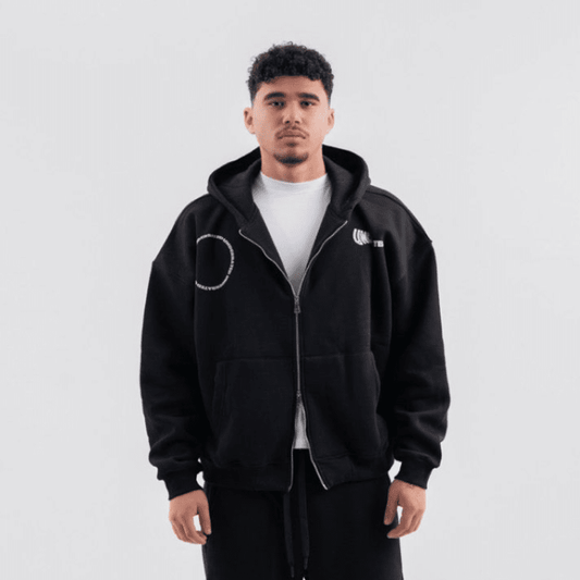 BLACK X UNDERRATED ZIP - UP - Underrated store
