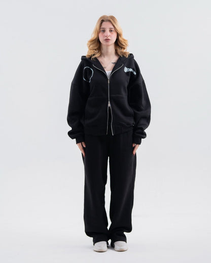 BLACK X UNDERRATED ZIP - UP - Underrated store