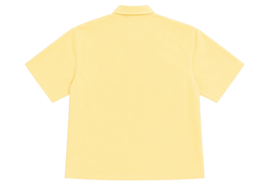 Butter Yellow Linen Shirt Boxy - Underrated