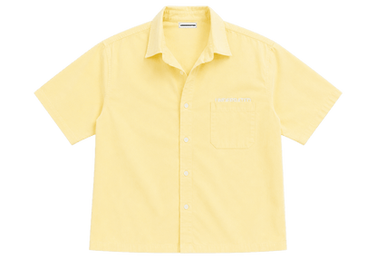 Butter Yellow Linen Shirt Boxy - Underrated