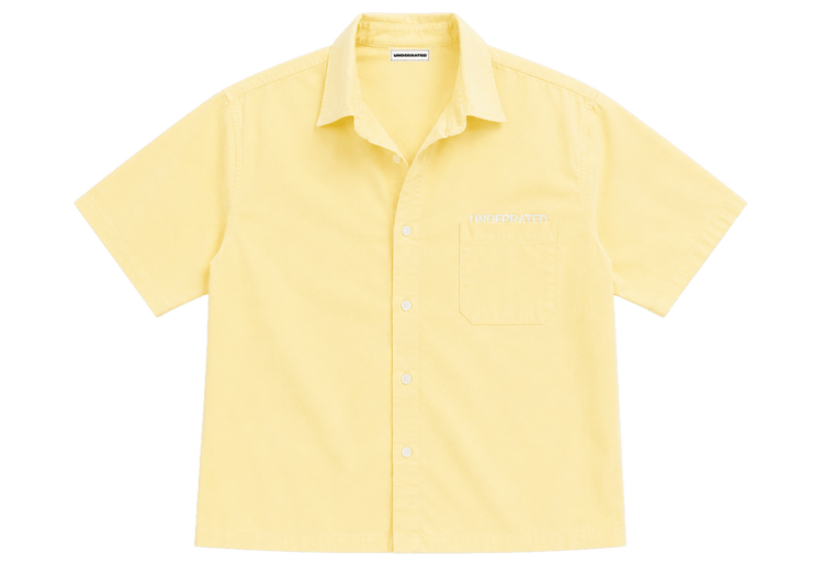 Butter Yellow Linen Shirt Boxy - Underrated