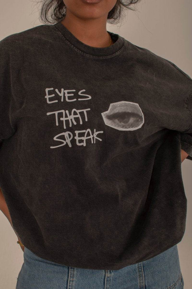 Eyes Speak Washed Tee - Underrated store