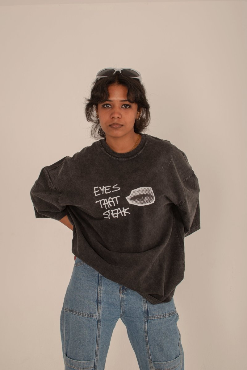 Eyes Speak Washed Tee - Underrated store