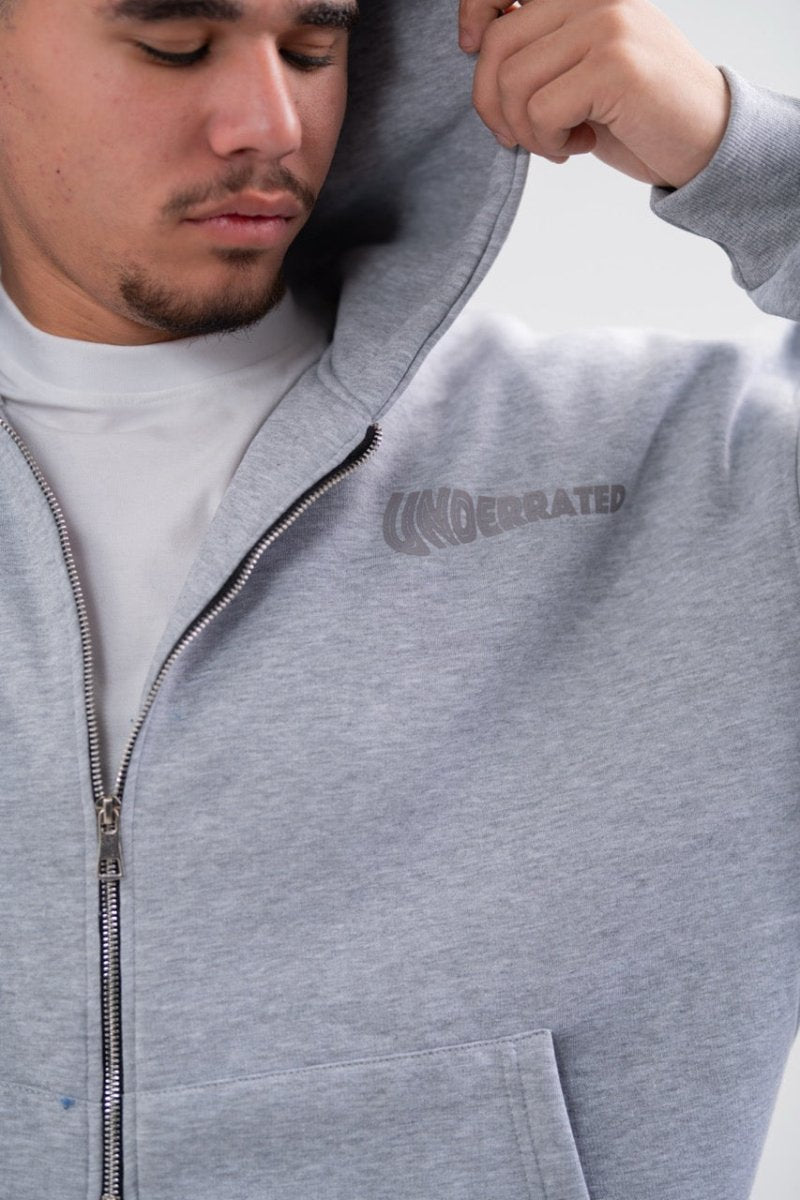 GRAY X UNDERRATED ZIP - UP - Underrated store