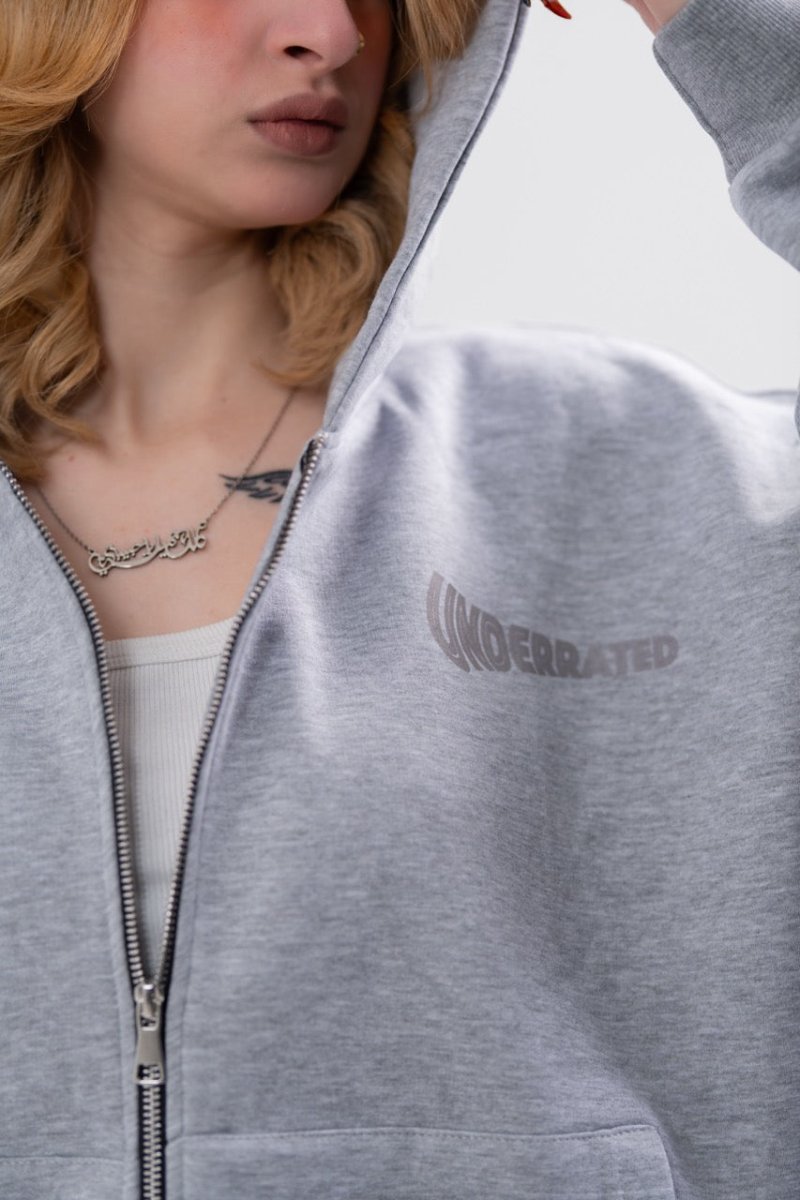 GRAY X UNDERRATED ZIP - UP - Underrated store