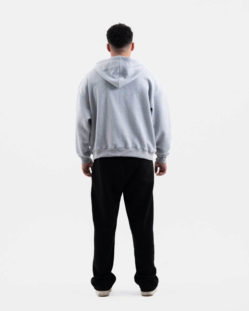 GRAY ZIP - UP BOXY FIT - Underrated store