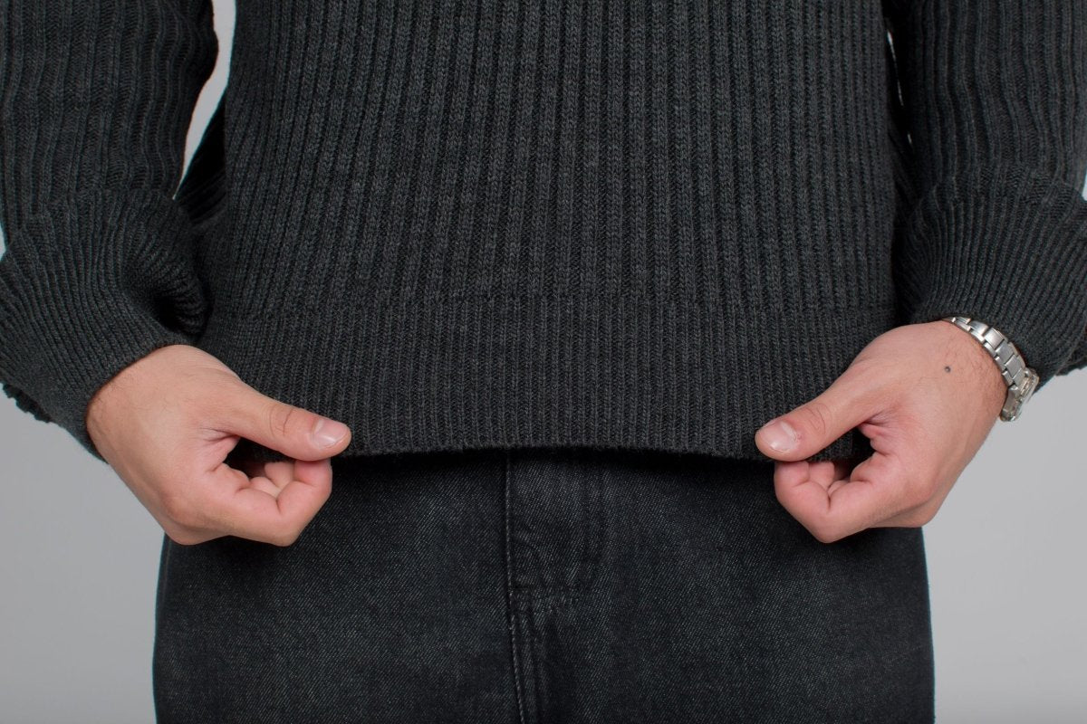 Knitted Sweater Dark Gray - Underrated store
