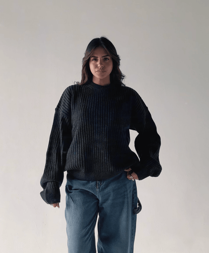 Knitted Sweater Dark Gray - Underrated store