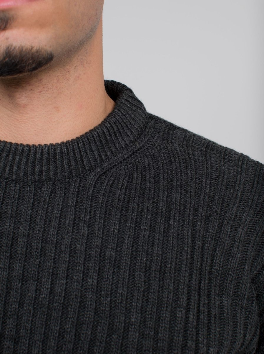 Knitted Sweater Dark Gray - Underrated store
