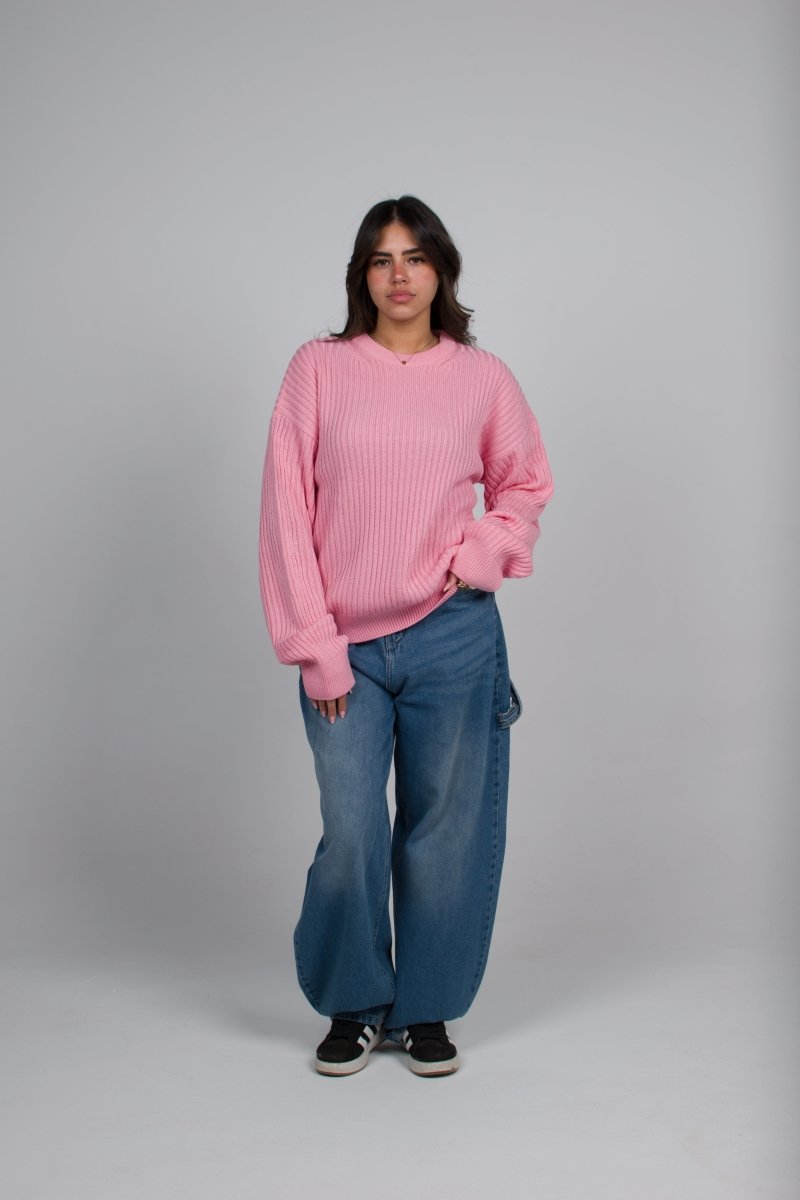 Knitted Sweater Pink - Underrated store