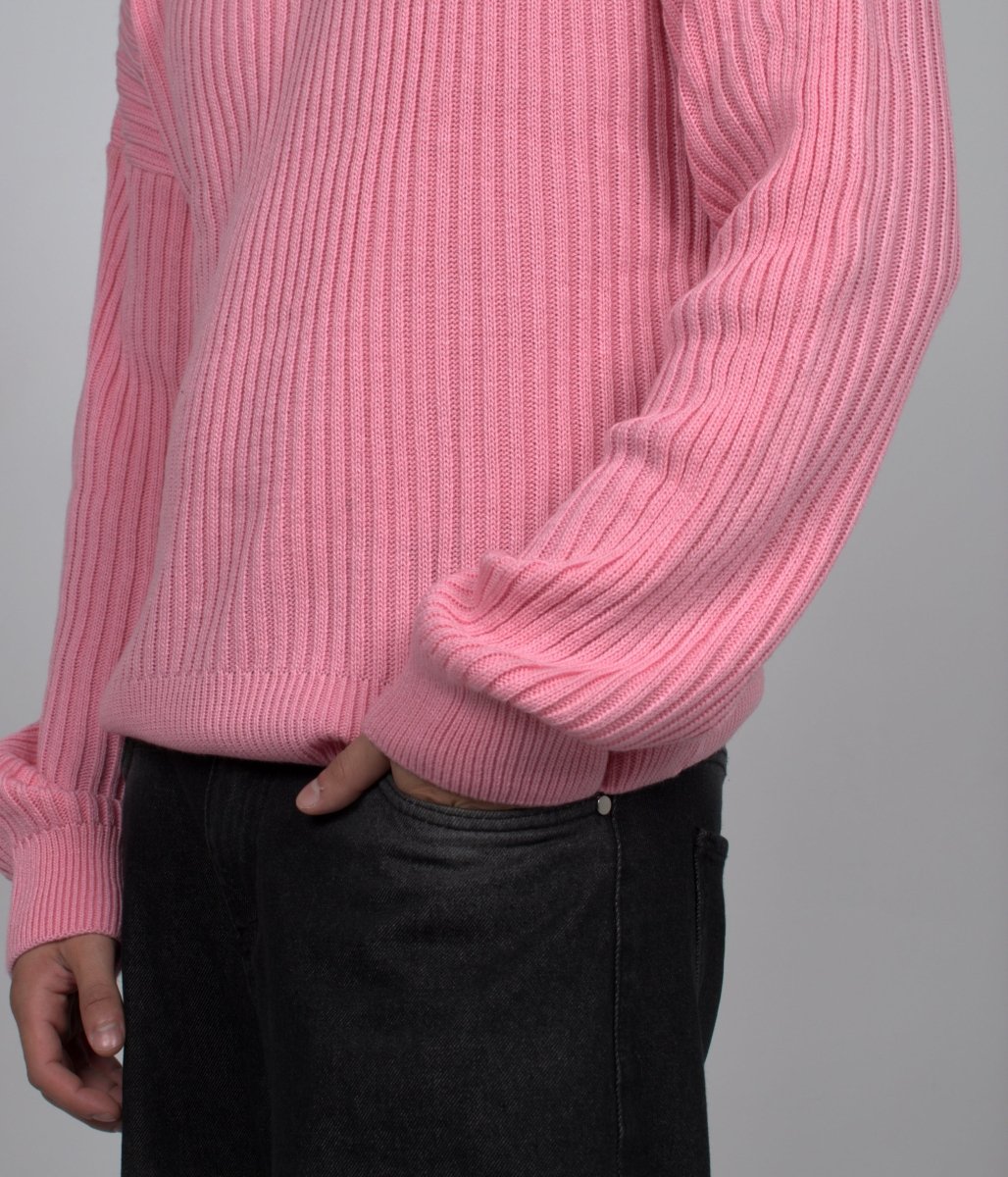 Knitted Sweater Pink - Underrated store