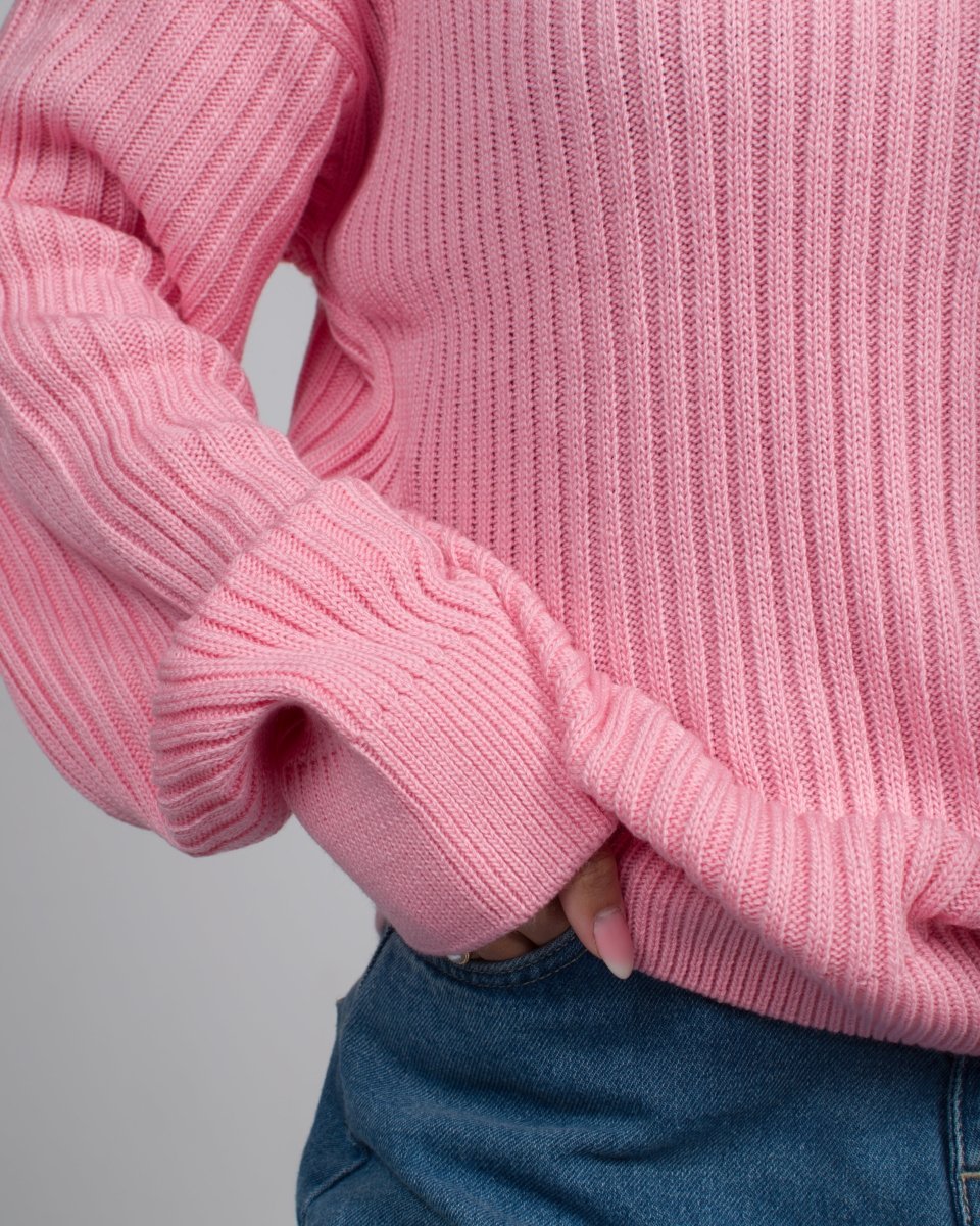 Knitted Sweater Pink - Underrated store