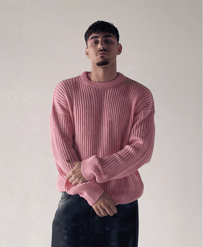 Knitted Sweater Pink - Underrated store
