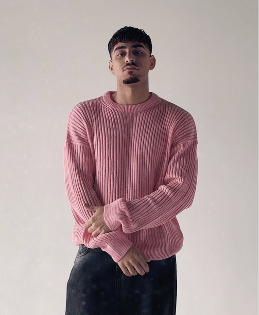 Knitted Sweater Pink - Underrated store