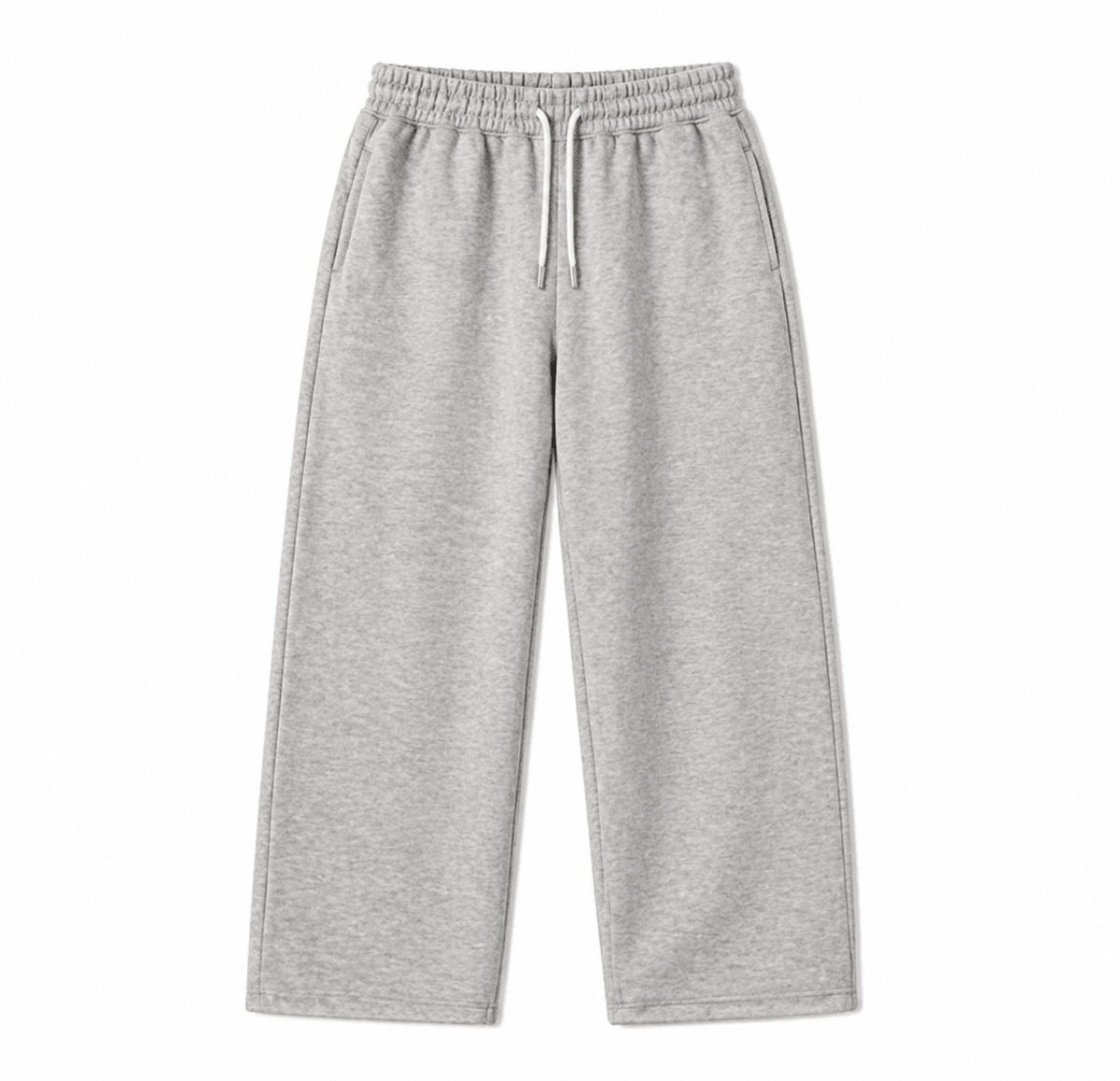 Light Gray Sweatpants Wide leg - Underrated store