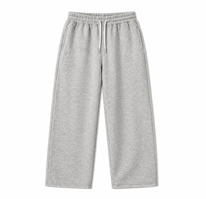 Light Gray Sweatpants Wide leg - Underrated store