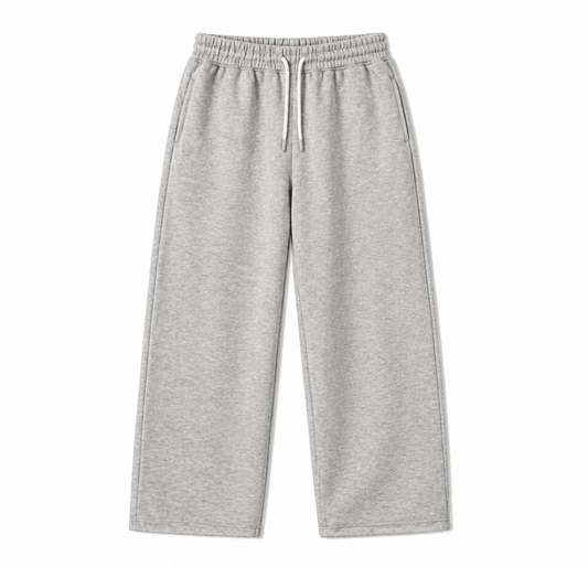 Light Gray Sweatpants Wide leg - Underrated store
