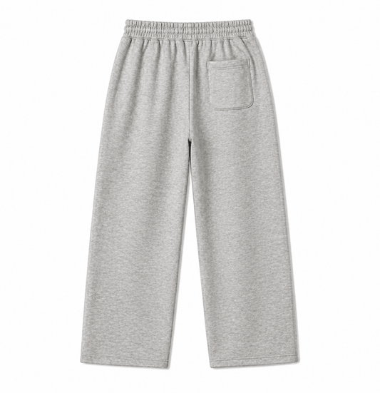 Light Gray Sweatpants Wide leg - Underrated store