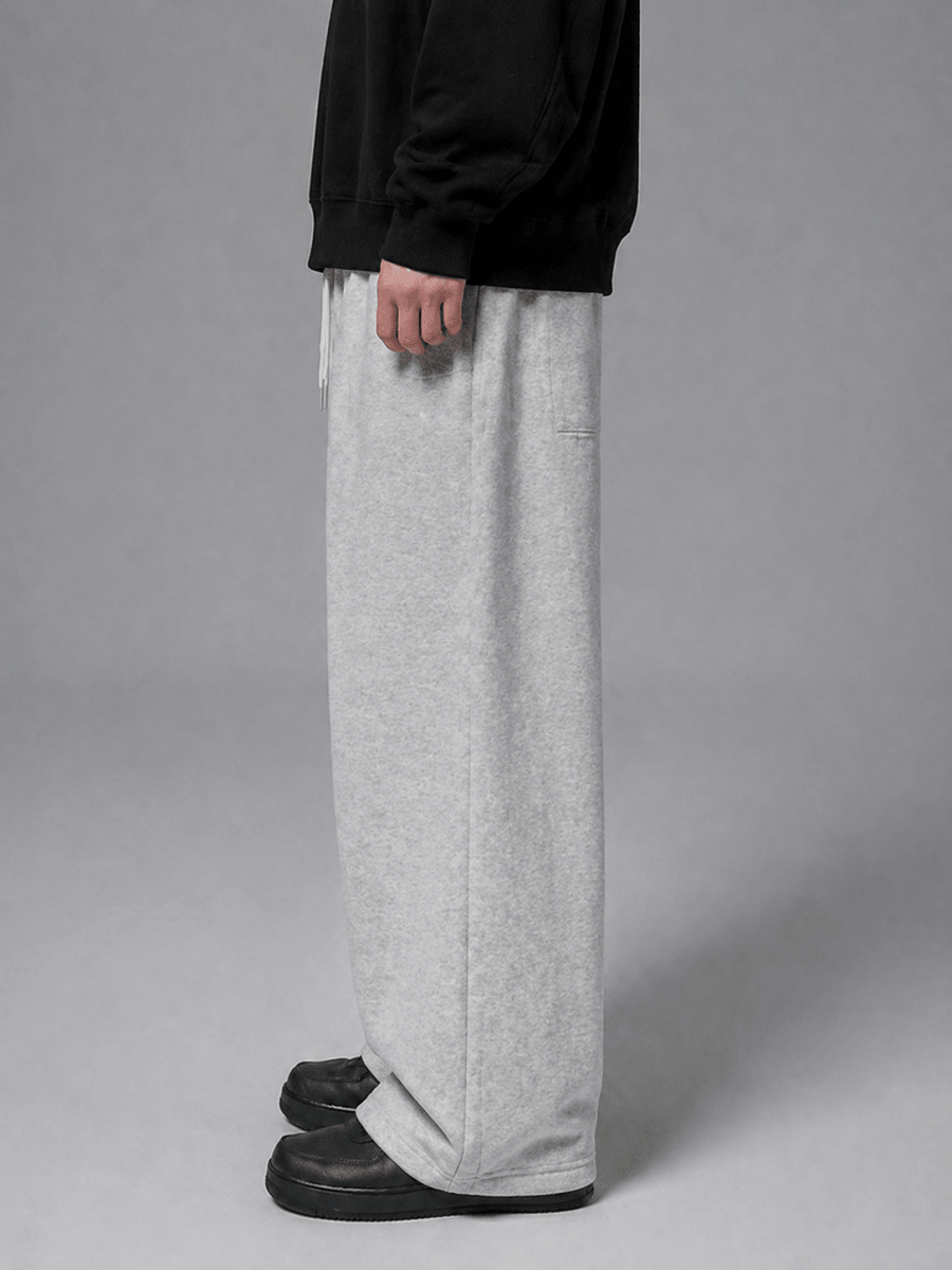 Light Gray Sweatpants Wide leg - Underrated store