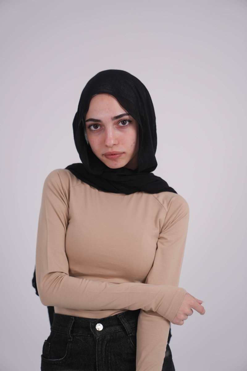 Long Sleeve Beige Basic Top - Underrated store
