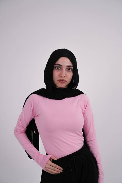 Long Sleeve Pink Basic Top - Underrated store