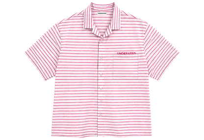 Striped Shirt Ruby Pink Boxy