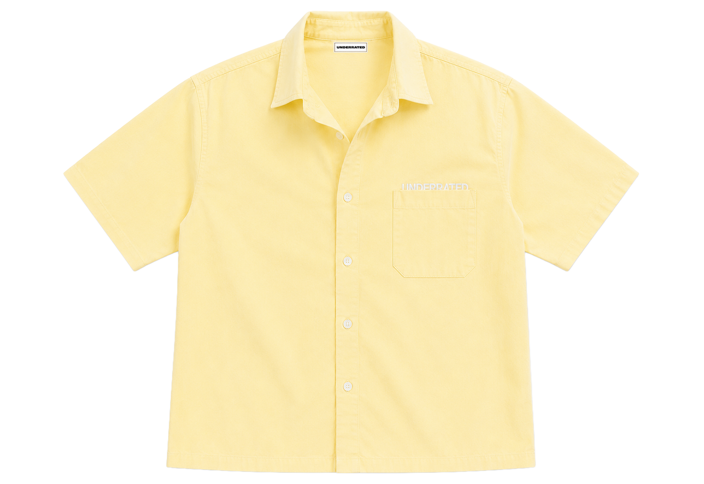 Butter Yellow Linen Shirt Boxy