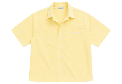 Butter Yellow Linen Shirt Boxy