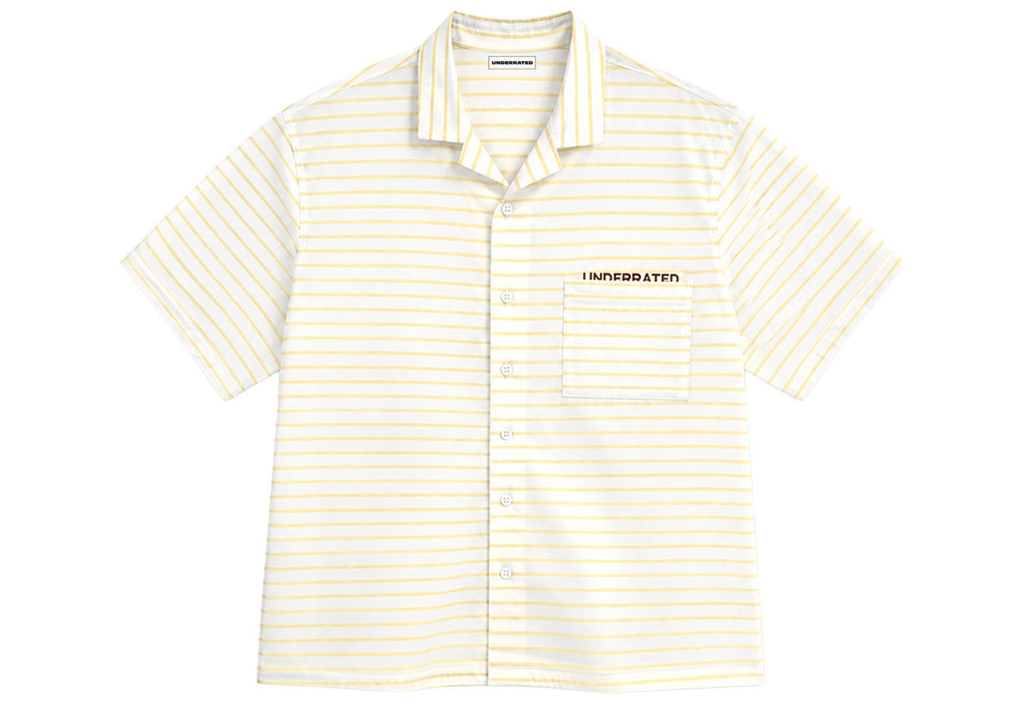 Striped Shirt butter yellow Boxy