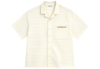 Striped Shirt butter yellow Boxy