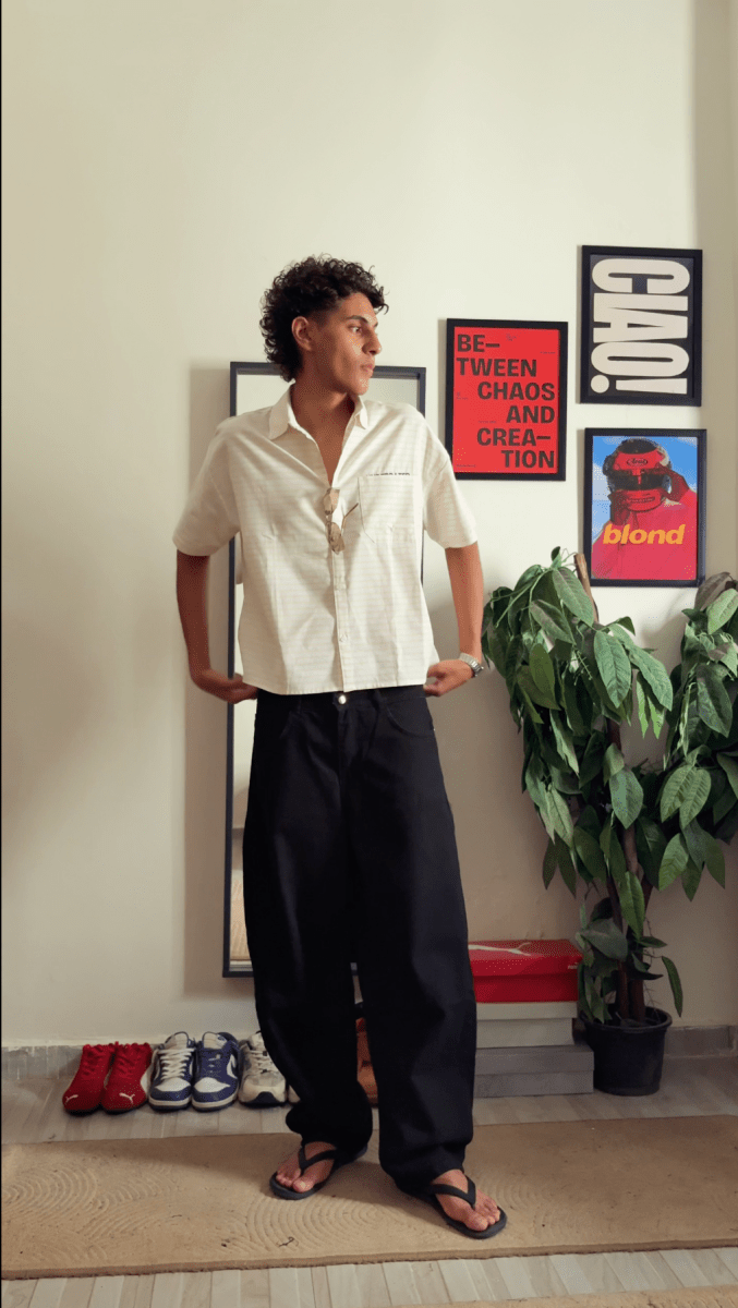 Striped Shirt butter yellow Boxy - Underrated
