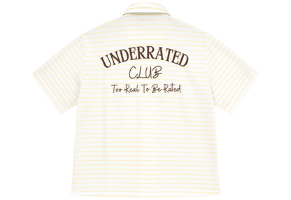 Striped Shirt butter yellow Boxy - Underrated