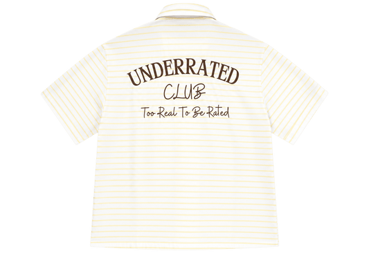 Striped Shirt butter yellow Boxy - Underrated