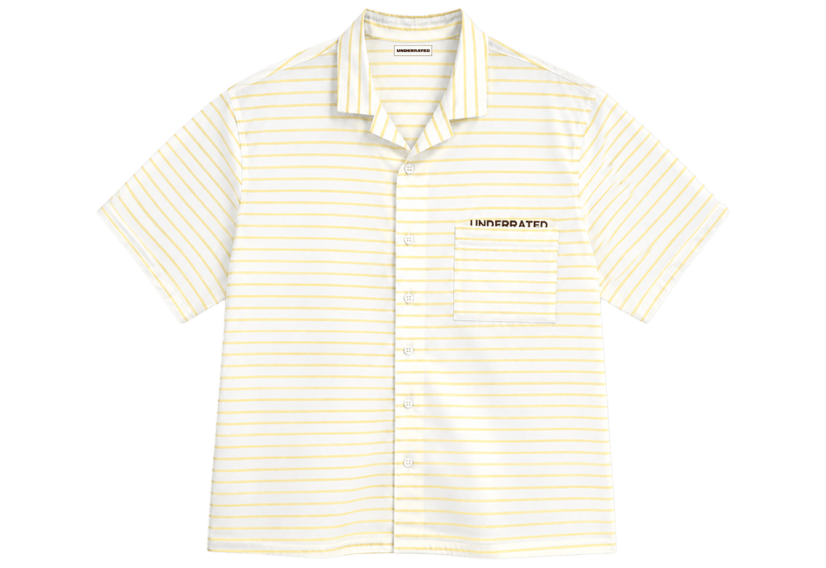 Striped Shirt butter yellow Boxy - Underrated