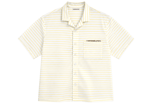 Striped Shirt butter yellow Boxy - Underrated