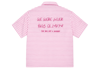 Striped Shirt Ruby Pink Boxy - Underrated