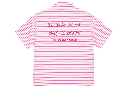 Striped Shirt Ruby Pink Boxy - Underrated