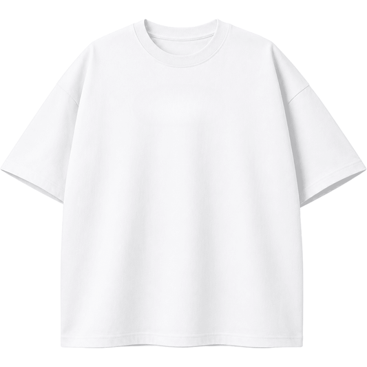 White Basic Boxy Tee - Underrated